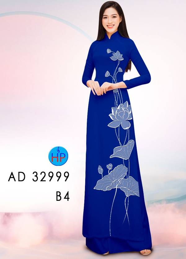 Vải Áo Dài Hoa Sen AD 32999 15